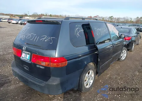 2003 Honda Odyssey Ex из США, поврежденный, VIN 5FNRL18623B157631